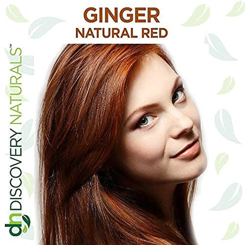 Red Henna Hair Color Kit | 100% All Natural Hair & Beard Dye Powder (Ginger Natural Red)