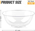 Qeirudu 6 oz Hard Plastic Bowls, 80 Pack Disposable Clear Plastic Dessert Bowls Party Serving Bowls for Ice Creams, Fruits, Salad, Yogurt Parfait, Snacks by Qeirudu