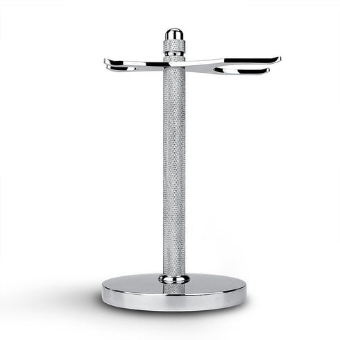 Safety Razor and Shaving Brush Stand with Extra Wide Openings and Wider Base, Manly Look