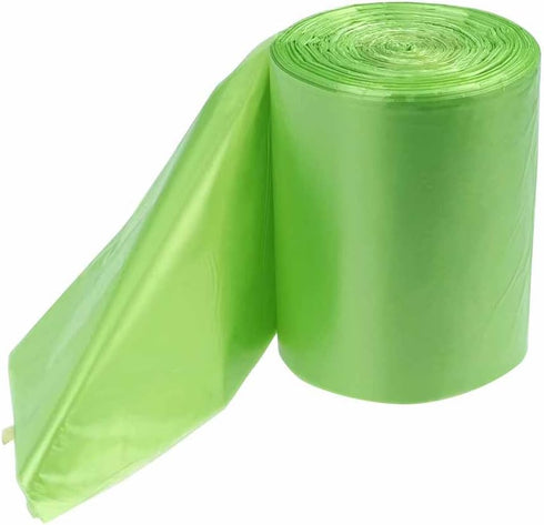 1.2 Gallon Small Trash Bags, Green, 125 Counts