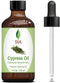SVA Cypress Oil, 4oz (118 ml), Premium Essential Oil with Dropper for Skin Care, Hair Care, and Aromatherapy