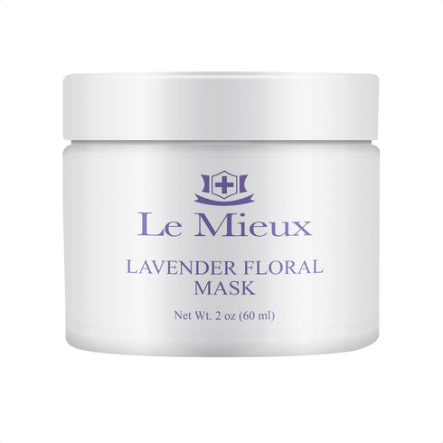 Le Mieux Lavender Floral Mask, 2 oz, Calming Gel Face Mask with Hyaluronic Acid & Botanical Extracts