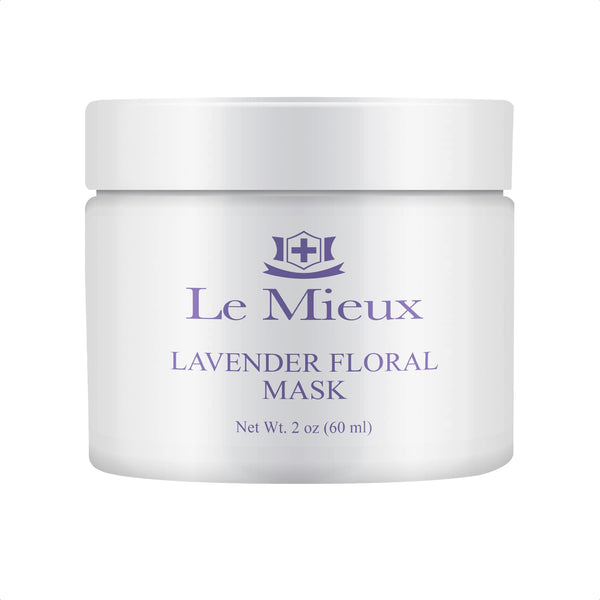 Le Mieux Lavender Floral Mask, 2 oz, Calming Gel Face Mask with Hyaluronic Acid & Botanical Extracts