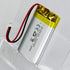 DC 3.7V 500mAh 602040 Rechargeable Lithium Polymer Battery for DIY 3.7-5V Electronic Products with LED Lights