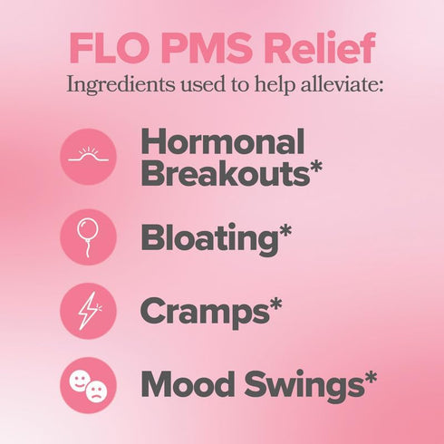 Gummies B6, Gummies (Pack 1) O Positiv FLO PMS for Women - Proactive PMS Relief - Targets Hormonal Breakouts, Bloating