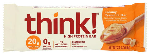 thinkThin Protein Bars Creamy Peanut Butter, 2.1 oz, 10 pk