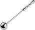 PIDOIM Stainless Steel Dildo Massage Wand, Handheld Anal Probe Metal Anal Butt Plug Masturbation Pleasure Stick Anus