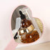 TBWHL Heart-Shaped Travel Handheld Mirror - Cosmetic Hand Mirror with Handle, Cute Portable Vanity Mirror for Men &