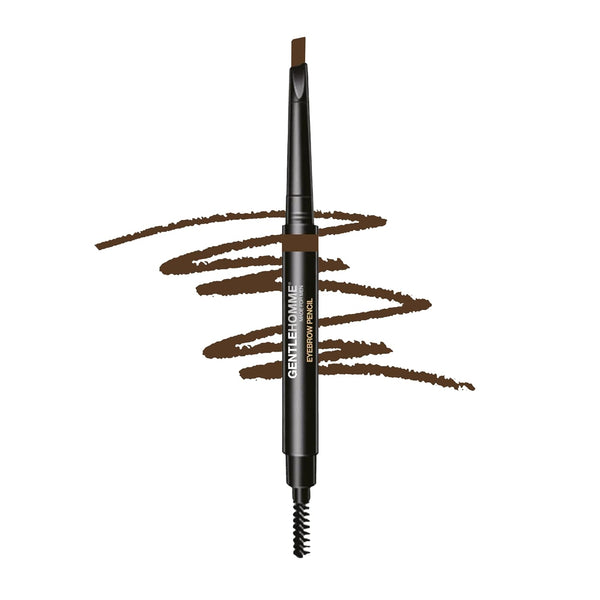 Men’s Eyebrow Pencil - 2-in-1 Brow Brush & Ultra-Thin Lead Pencil, Long-Lasting Color - Brown - 1pk
