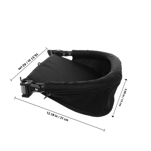 Hemoton Baby Stroller Footrest Extension Adjustable Universal Stroller Leg Rest Removable Foot Support with Safety