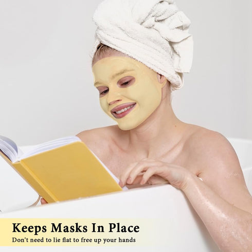 Face Ice Pack and 2 Packs Silicone Face Mask Cover, Full Facial Frozen Masks for Puffiness and Swelling Relief