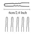 YINGFENG 330 Count U Shaped Hair Pins: 2.4 inch Black Bun Pins for Women and Girls with Storage Box, Hair Accessories