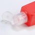 Skydume 3 (30ml/1oz) Snadulor Pcs Empty Hand Sanitizer Holder Keychain Travel Size Plastic Clear Bottles with Silicone