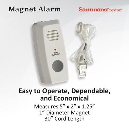 Sammons Preston Magnet Alarm - Fall Management System for Elderly Residents in Bed or Wheelchairs