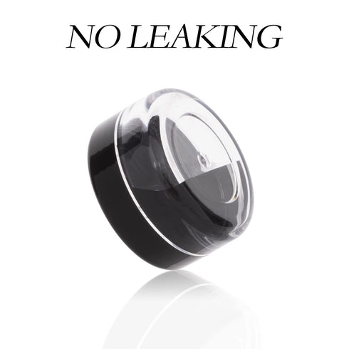 ZEJIA 3 Gram Sample Containers with Lids, 50 Count Tiny Jars for Lip Balms, Lotion, Black Lids