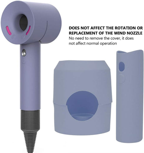 Quality Silicone Protective Cover for Dyson Hair Dryer, 2mm Thickness, Dust Proof, Multiple Colors Available