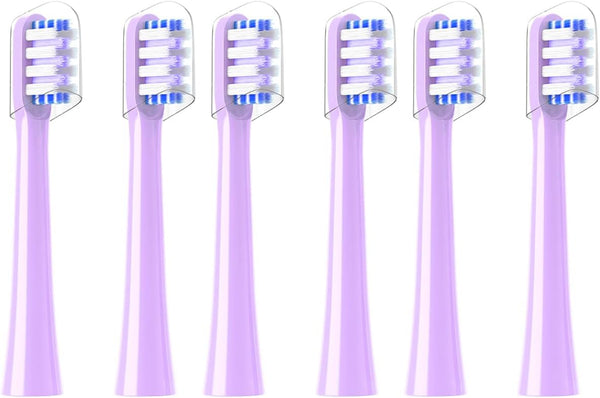 Replacement Toothbrush Heads for Colgate Hum Connected Smart Battery Toothbrush, Refill Head, Purple