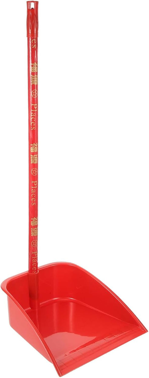COHEALI Plastic Upright Dustpan, Long Handle Lobby Dust Pan for Garage Home Yard Cleaning, 63cm (Dust Pan Only)