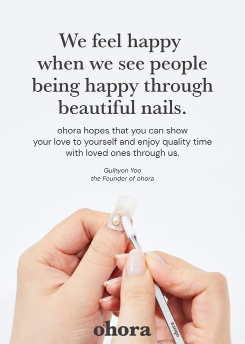 ohora Semi Cured Gel Nail Strips (N Afterglow), Works with Any Nail Lamps, Easy to Apply & Remove
