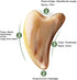Natural African Buffalo Horns Scraping Board, Hand-Made for Face, Eye and Body Massage Detoxification