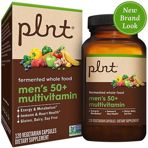 Fermented Whole Food Men’s 50+ Multivitamin - 120 Vegetarian Capsules