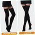 Long Black Compression Socks for Women - Thigh High Support for Varicose Veins