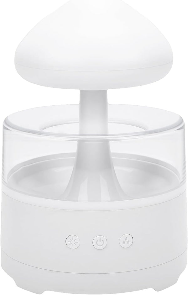 Hamwesh Rain Humidifier, 7 Adjustable LED Light Modes Essential Oil Diffuser, Raindrop Humidifier