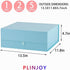 Large Gift Box, 13.5x11.8x4.7 Inches, Blue Gift Boxes with Magnetic Closure Lid for Luxury Gift Packaging