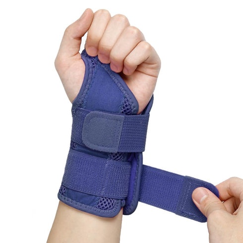NuCamper Wrist Brace Carpal Tunnel Right Left Hand for Men and Women, Night Wrist Sleep Supports Splints Arm Stabilizer with Compression Sleeve Adjustable Straps,for Tendonitis Pain Relief