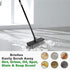 LandHope Heavy Duty Adjustable Long Handled Deck Broom, Hard Bristle Scrub Brush for Outdoor Garage