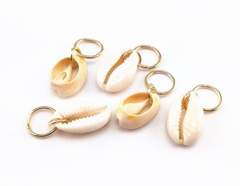 yueton 30pcs Gold Ring Shell Hands Leaves Star Pendant Rings Set, Hair Clip, Headband Accessories