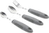 Set Healifty Adaptive Tableware Lightweight Non-Slip Utensils for Elderly with Hand Tremors Includes Fork and Two