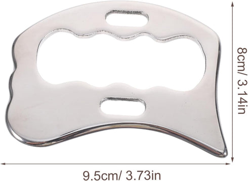 Massage Scraper Tool Portable Stainless Steel Guasha Board for Body Scraping for Muscle Relaxation and Deep Tissue