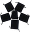 HRX Package Little Velvet Drawstring Pouches, 20pcs Black Velvet Bags for Jewelry Small Gift (3x4 inches)