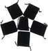 HRX Package Little Velvet Drawstring Pouches, 20pcs Black Velvet Bags for Jewelry Small Gift (3x4 inches)