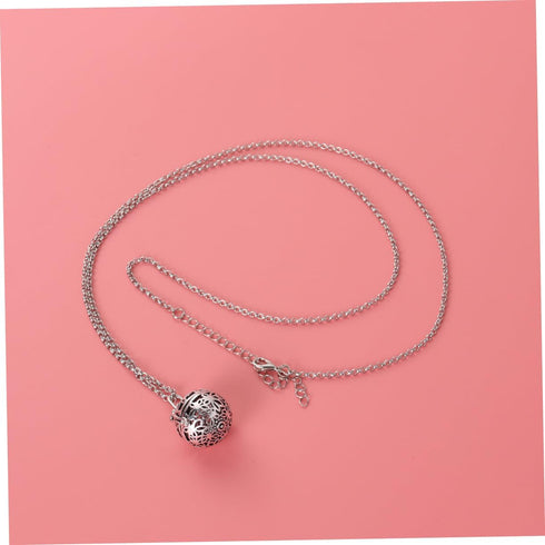 Pendulum Necklace Essential Oil Lockets Diffusers - Round Essential Oil Box Pendant for Pregnant Woman