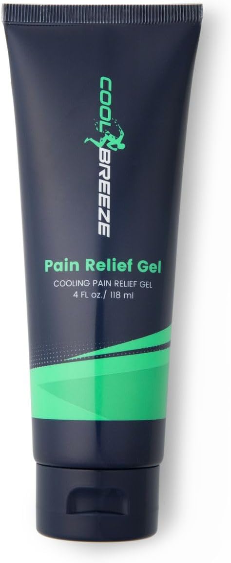 Cool Breeze Pain Relief Gel – Topical Gel for Muscle Soreness, Joint Pain & Aches, 4oz Tube