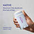 Native Deodorant with Naturally Derived Ingredients, 72 Hour Odor Control | Aluminum Free, Lavender & Rose, 2-Pack