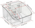 JessLab Makeup Organizer, Transparent PET Skincare Organizer with 5-Compartment Cosmetic Storage for Desk, Bathroom
