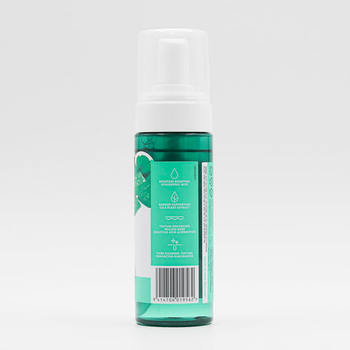 By Nature Foaming Cleanser with Hyaluronic Acid + Cica, Hydrating Face Cleanser for Bright Skin, 5 fl oz