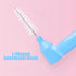 50PCS L-Shaped Interdental Brushes - Short Handle Dental Floss Brush with 5 Different Sizes for Braces