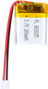 3.7V 200mAh 602025 Lipo Battery Pack, Rechargeable Lithium Polymer with PH2.0mm JST Connector