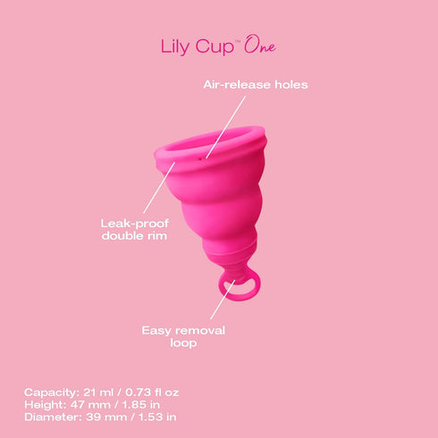 Intimina Lily Cup One – The Collapsible Menstrual Cup for Beginners, Teen Users