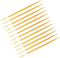 200pcs Double-head Toothpicks, Soft Plastic Oral Care Interdental Floss Cleaners, Light Yellow