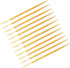 200pcs Double-head Toothpicks, Soft Plastic Oral Care Interdental Floss Cleaners, Light Yellow