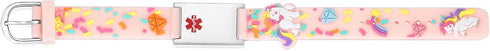 LinnaLove Cartoon Medical Alert ID Bracelets, Parents Gift to Son, Daughter, Brother, Sister