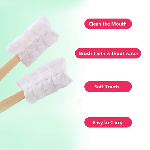 30pcs Mini Disposable Toothbrush - No Toothpaste Needed, Portable Soft Oral Care for Kids, Aged, Maternity, Travel