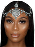 YERTTER Wedding Silver Rhinestone Head Chain Jewelry Forehead Clip Headpiece Hair Accessories for Women