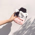 YMAIFUI 400ML Cute Rubber Cold or Hot Water Bottle Hand Warmers with Plush Cover Warm Body Bag Cute Cow