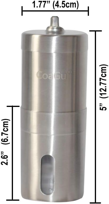 CoaGu Pill Crusher, Grind Multiple Tablets into Fine Powder for Travel, Feeding Tubes, Pets, or Kids